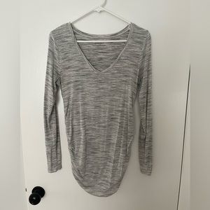 Motherhood Gray Long Sleeve Maternity Shirt
